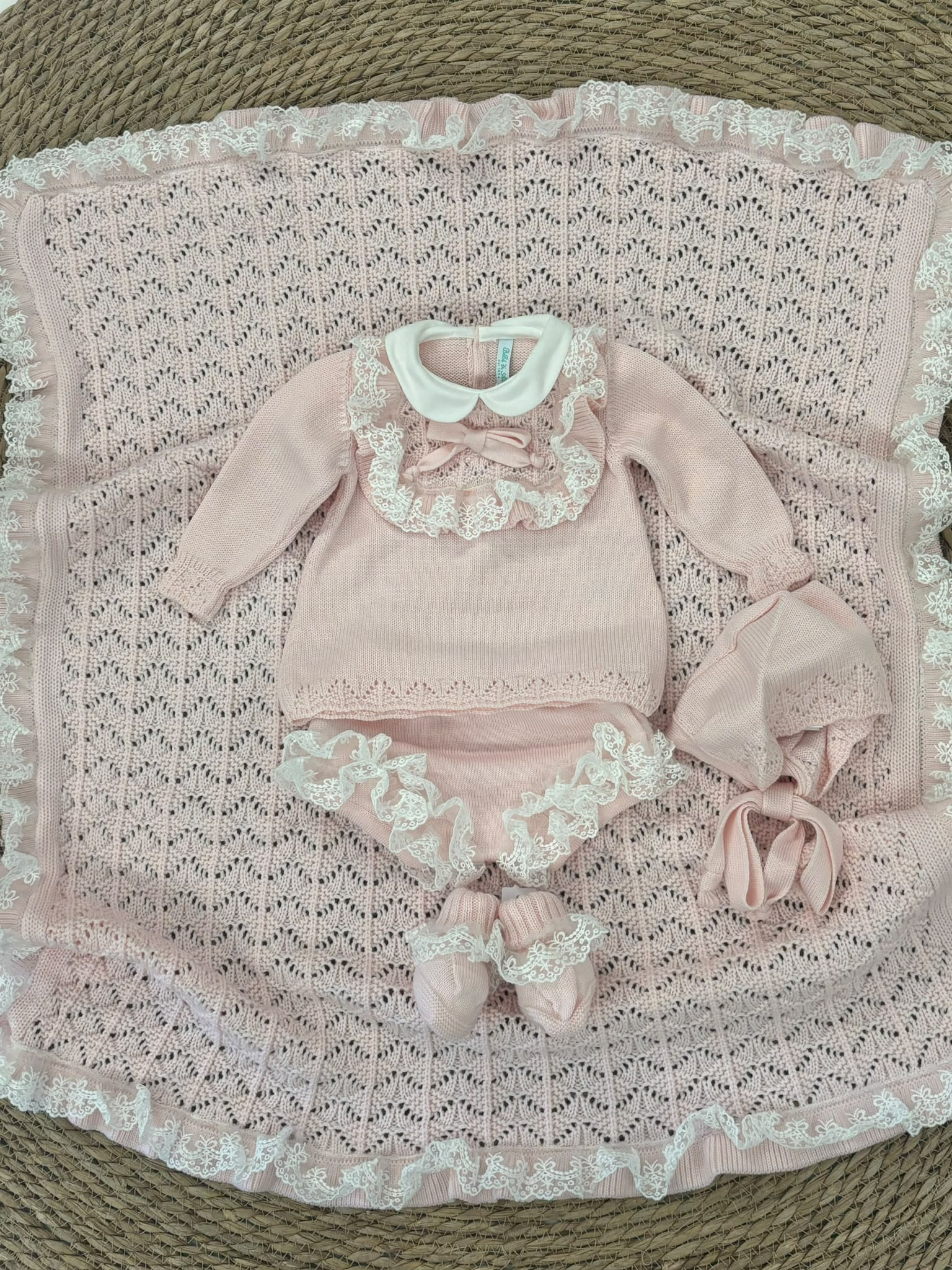 SET CORDINATO IN LANA BEBE'DI ALMY
