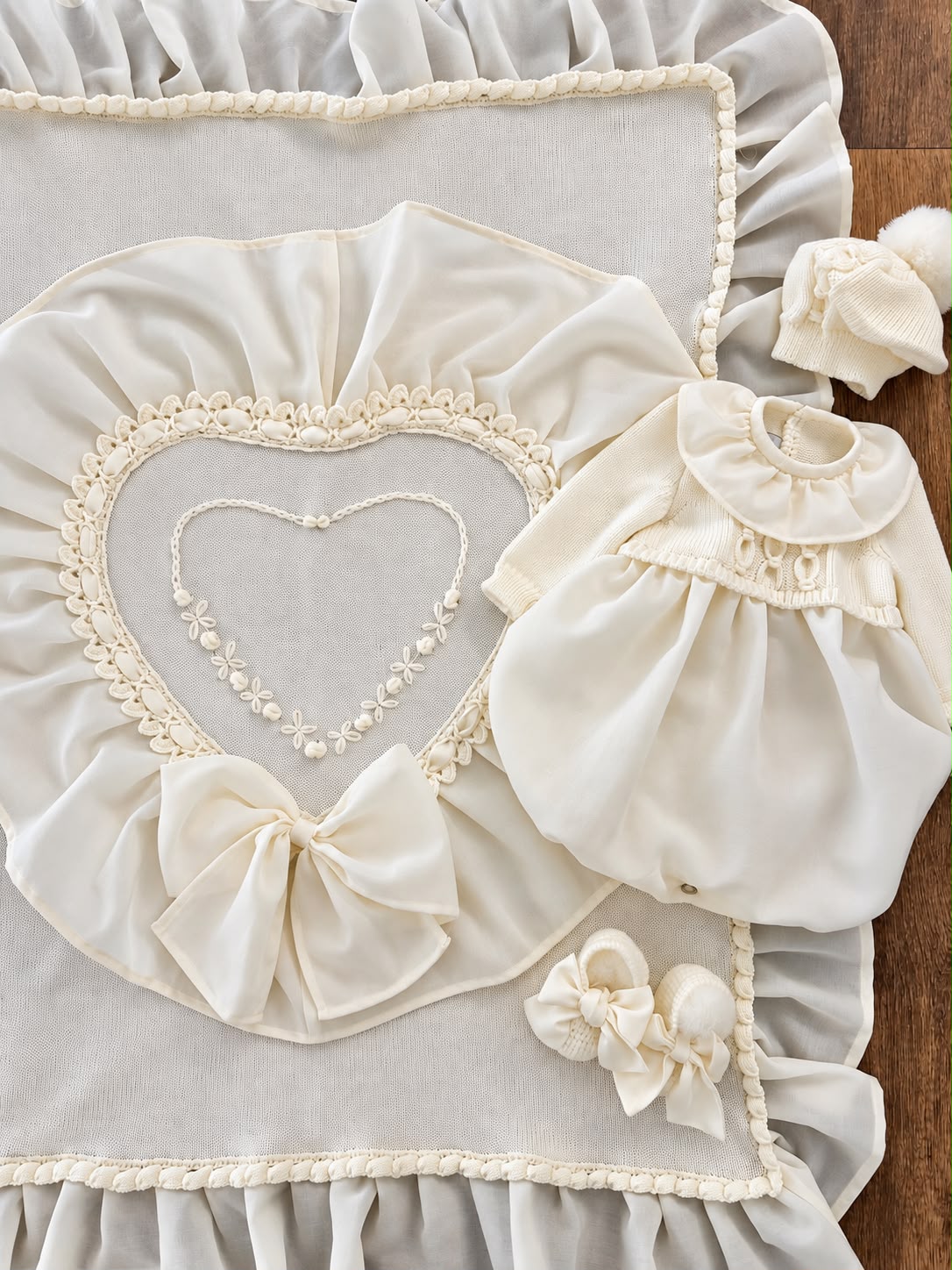 SET CUORE IN LANA CHIARA COUTURE