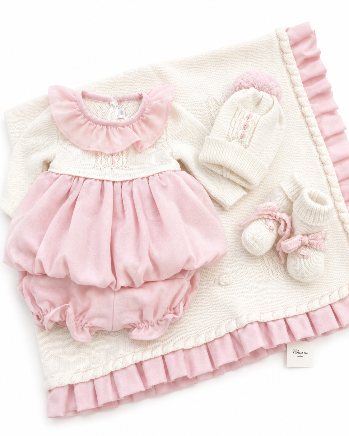 COORDINATO NASCITA CHIARA COUTURE LANA