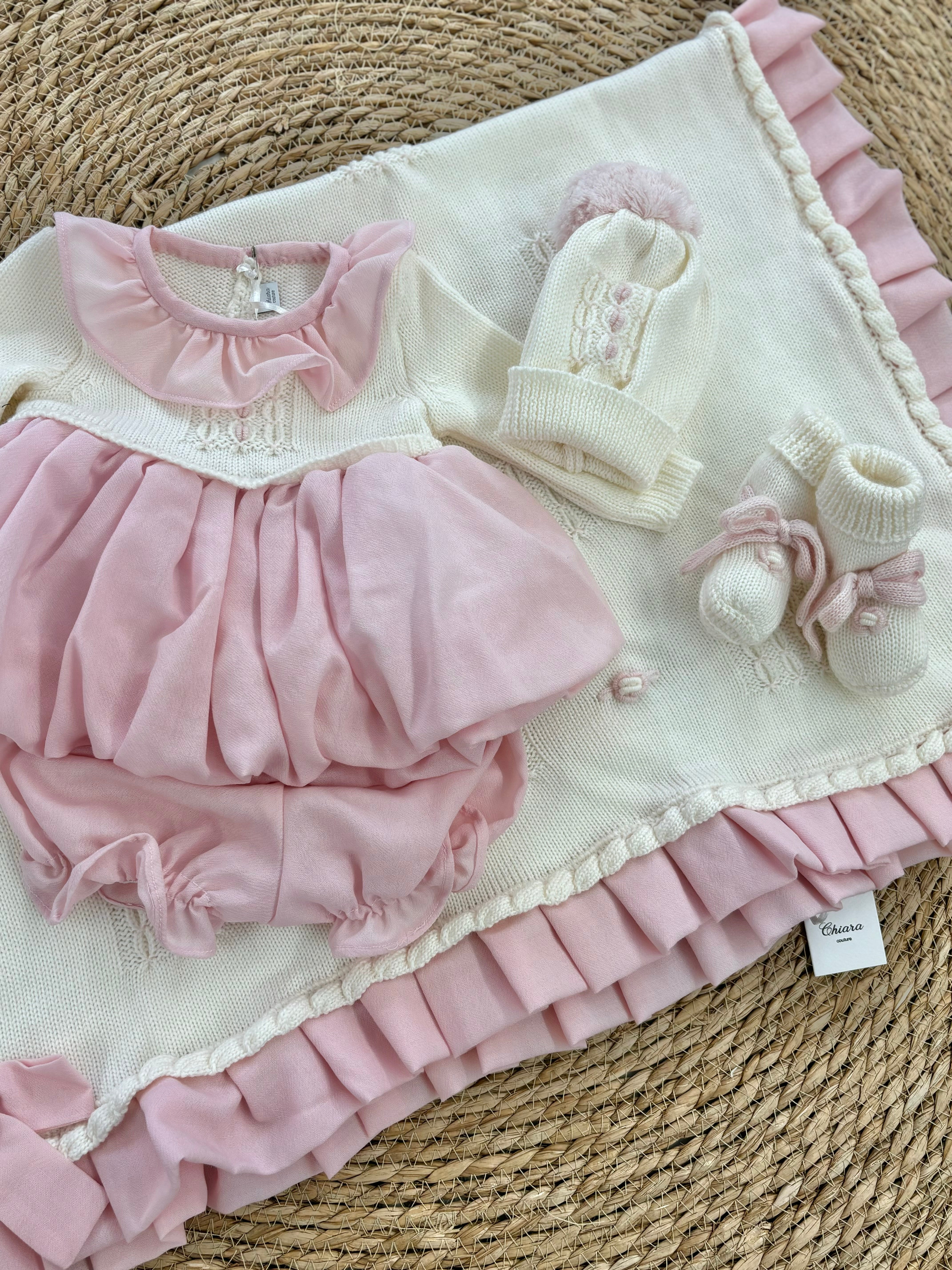 COORDINATO NASCITA CHIARA COUTURE LANA